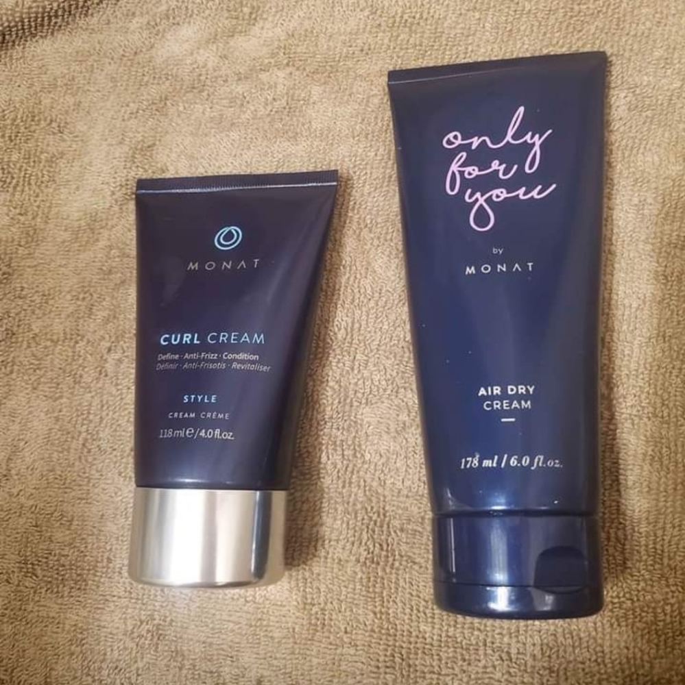 Monat air dry and curl creams